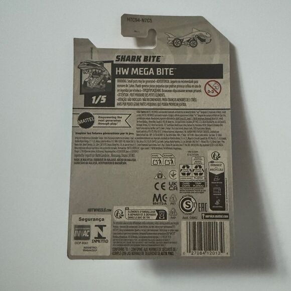 Hot Wheels 2024 HW Mega Bite‎ Shark Bite 18/250 - Picture 3 of 3